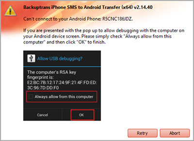 enabling USB debugging on android