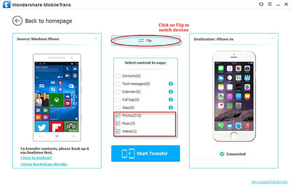 connect Windows phone and iPhone to computer