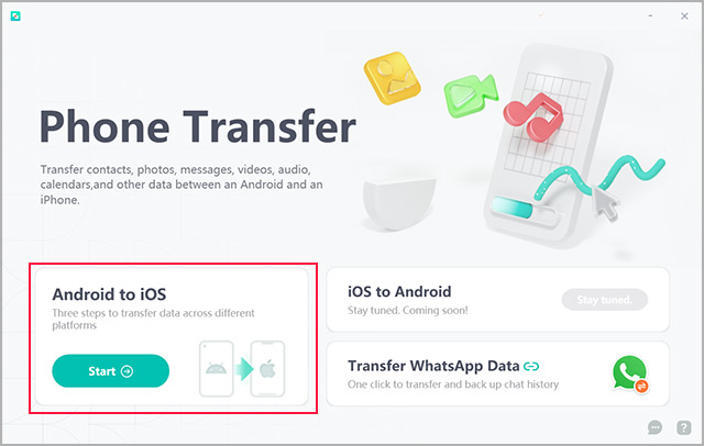 run MobileTransfer app