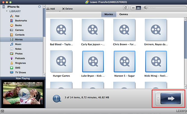 transfer iphone files to iTunes
