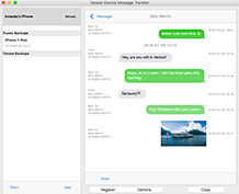 iPhone SMS to mac transfer- Screenshot