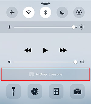 AirDrop to transfer media between iOS devices