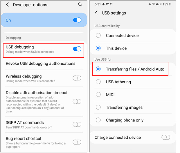 android not detected troubleshoot