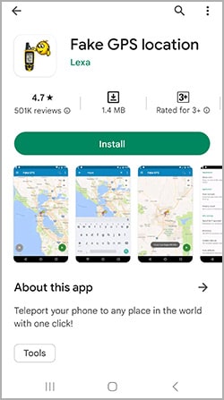 download a gps location spoofing app from app store