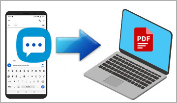 exporting text messages from android to pdf document