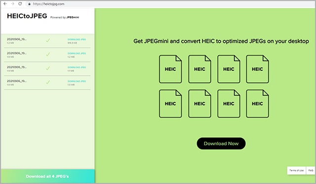 convert heic to jpg with online heic converter