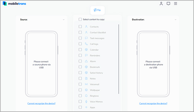 install and launch MobileTrans