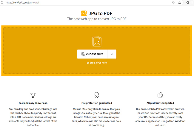 open the website that can convert image to pdf