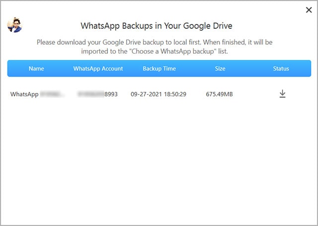 download whatsapp backup on pc