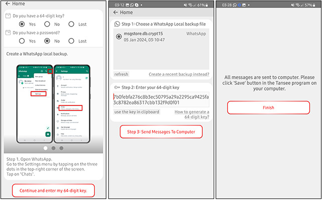 backup whatsapp messages from android to computer