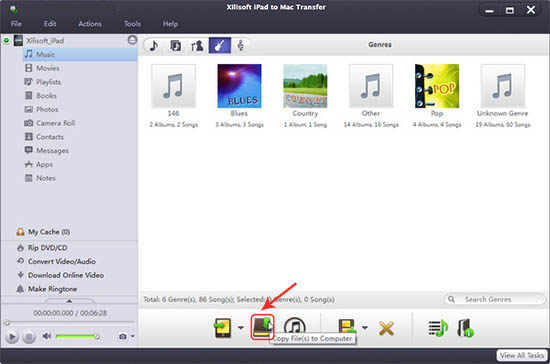 transfer iPad music to Mac
