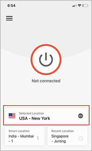 use vpn app to fake ip location on iphone